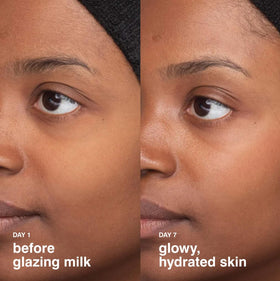 Rhode Glazing Milk Ceramide Facial Essence milky texture absorbs quickly for non-greasy hydration