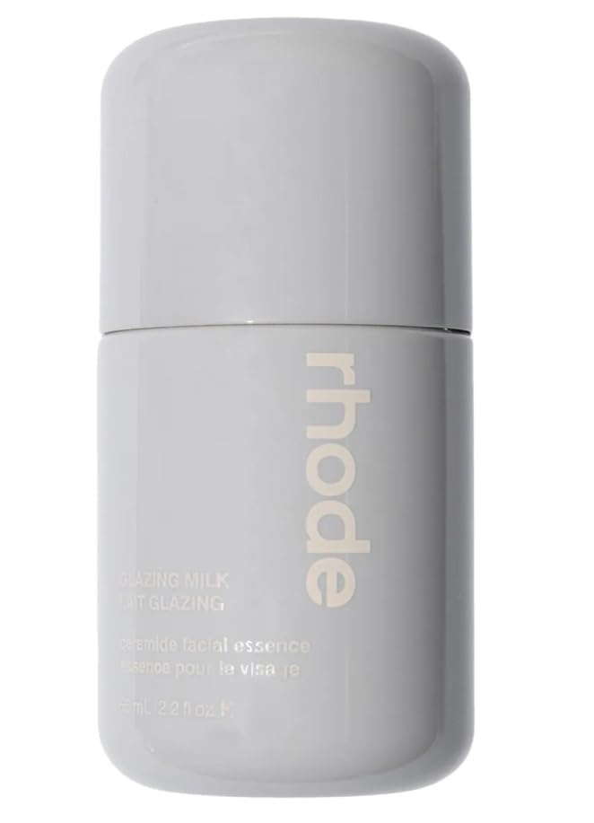 Rhode Glazing Milk Ceramide Facial Essence mini bottle for travel hydration and glow