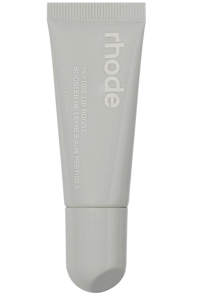 Rhode Lip Boost Lip Mask jar closeup highlighting peptide-rich hydration.
