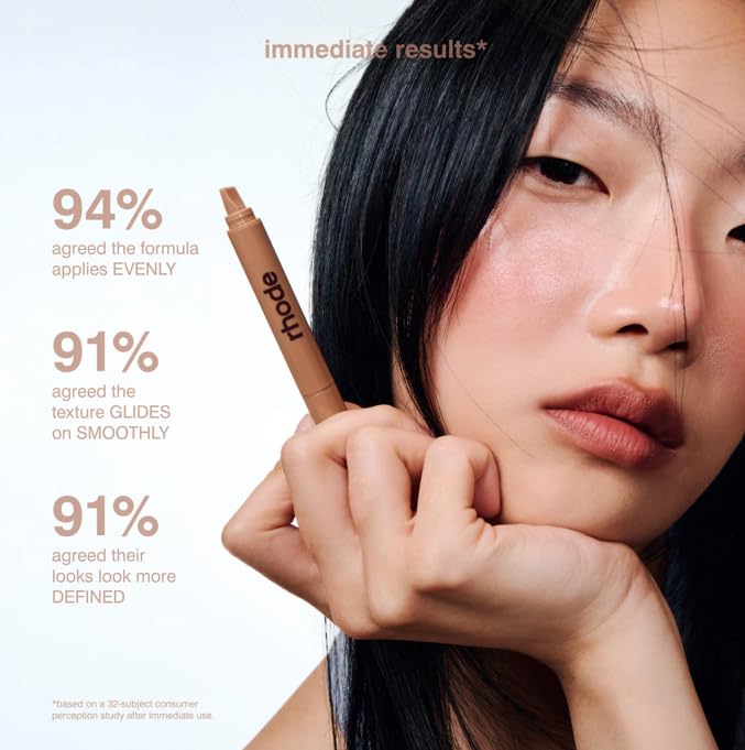 Rhode Peptide Lip Shape Lift on lips showing subtle volume and definition.