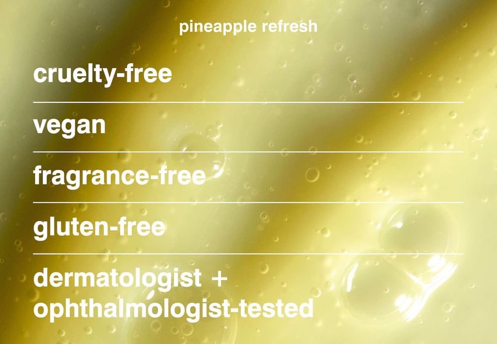 Rhode Pineapple Refresh PGA daily cleanser in use scene, promoting everyday glow.