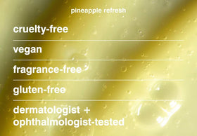 Rhode Pineapple Refresh PGA daily cleanser in use scene, promoting everyday glow.