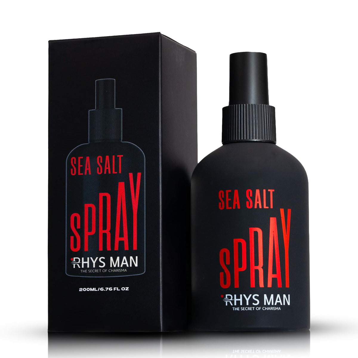 RHYS MAN Sea Salt Spray bottle with pour for easy styling and texture.