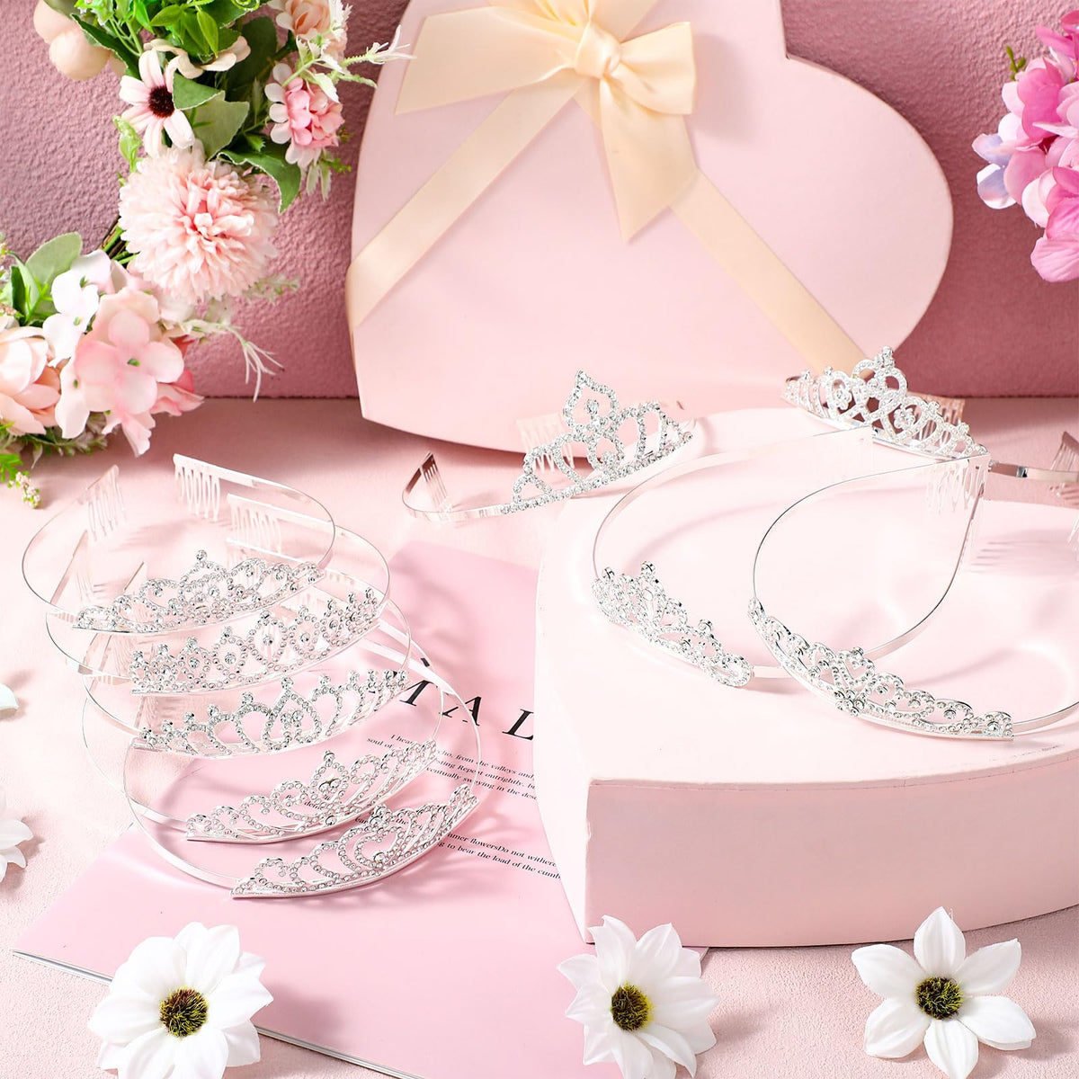 Riceshoot bridal headband crown, versatile prop for photo shoots and celebrations
