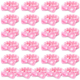 Riceshoot pink spa headband set keeps hair away from the face during skincare.