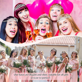 Riceshoot tiara with integrated comb design, secure fit for all-day wear