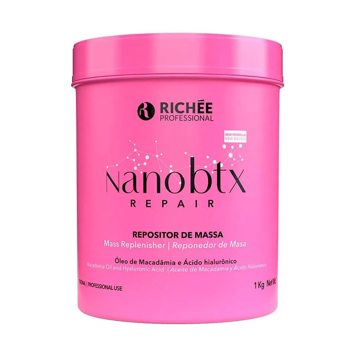 Richée Professional NanoBTX Repair Mass Replenisher front view for intensive hydration and mass restoration.