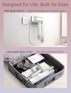 RICHLUX wall-mount storage keeps bathrooms organized.