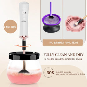 RICRIS device demonstrates rapid drying at high RPM for ready-to-use brushes.