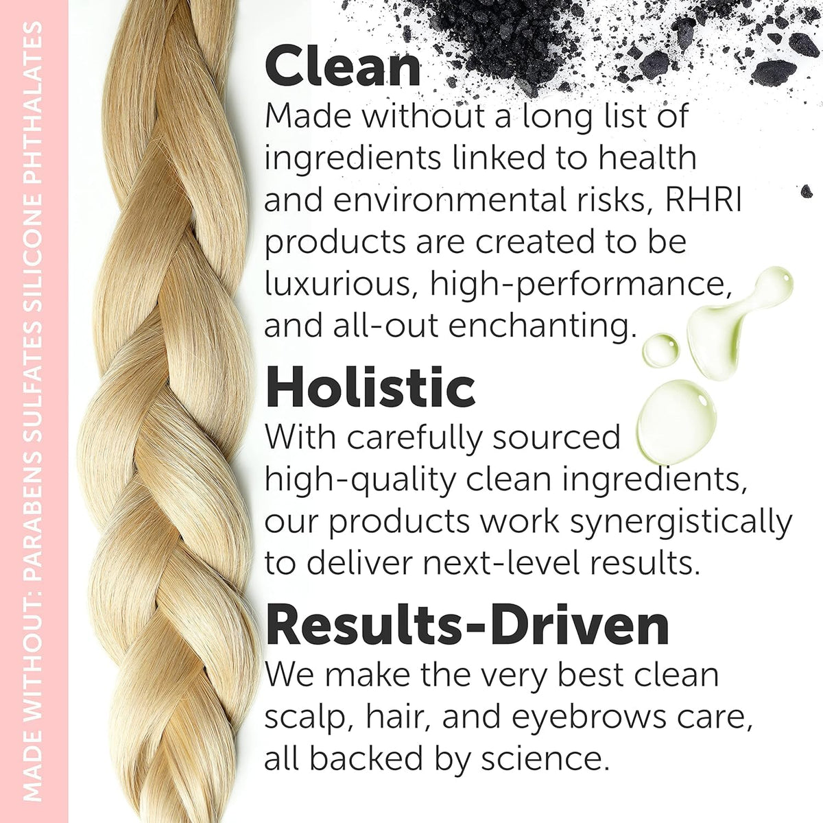 Rida Charcoal Scalp Scrub packaging emphasizes natural care without harsh chemicals