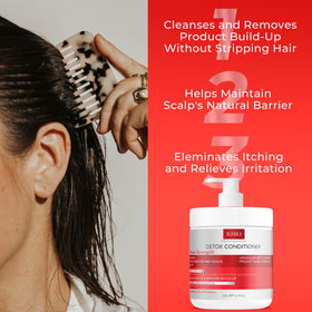 Rida Detox Conditioner nourishing formula for dry hair close-up.