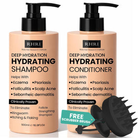 Rida Hair Research Institute 34oz hydrating shampoo bottle delivers intense moisture for dry hair