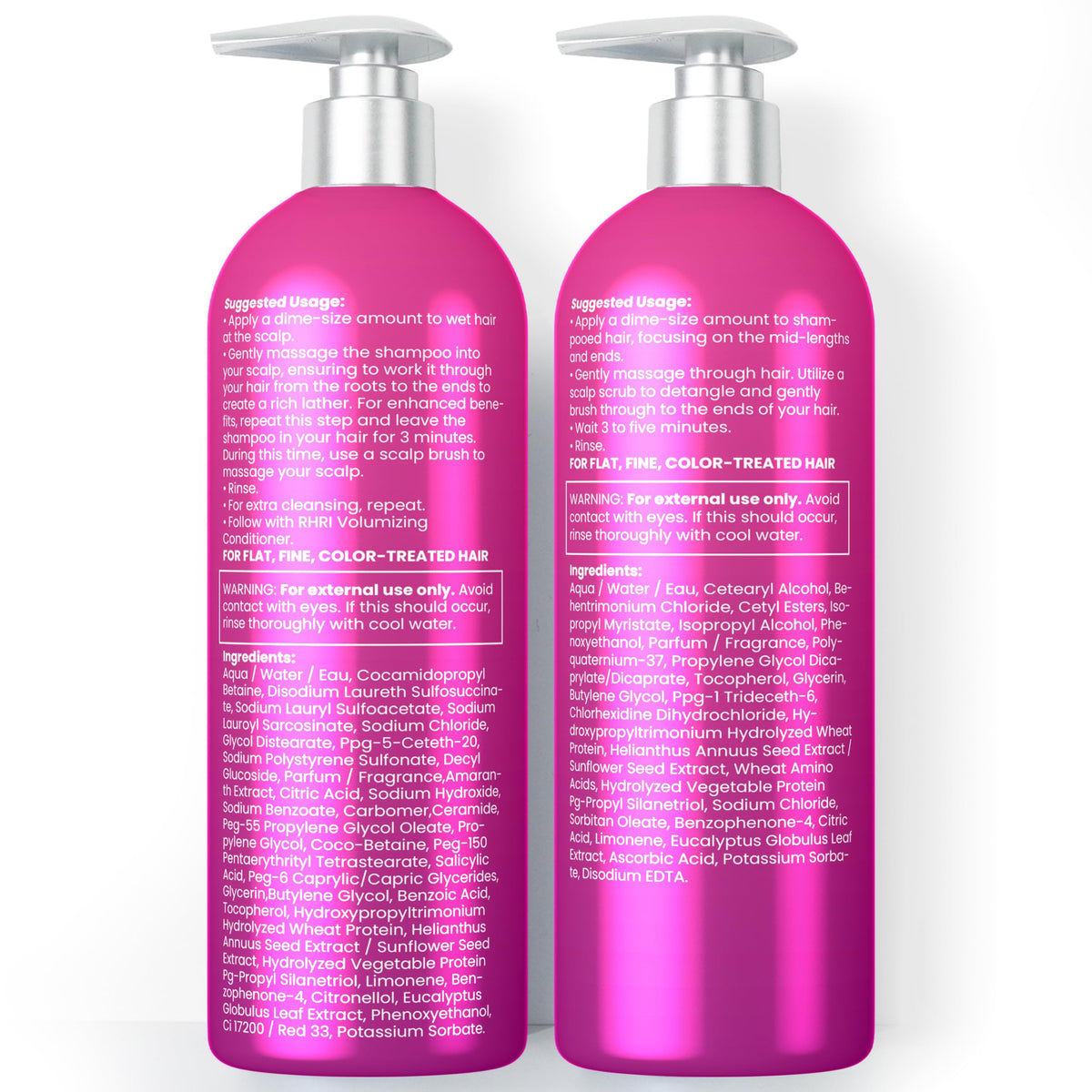 Rida Hair Research Institute thinning hair use-case demonstrates fuller-looking volume