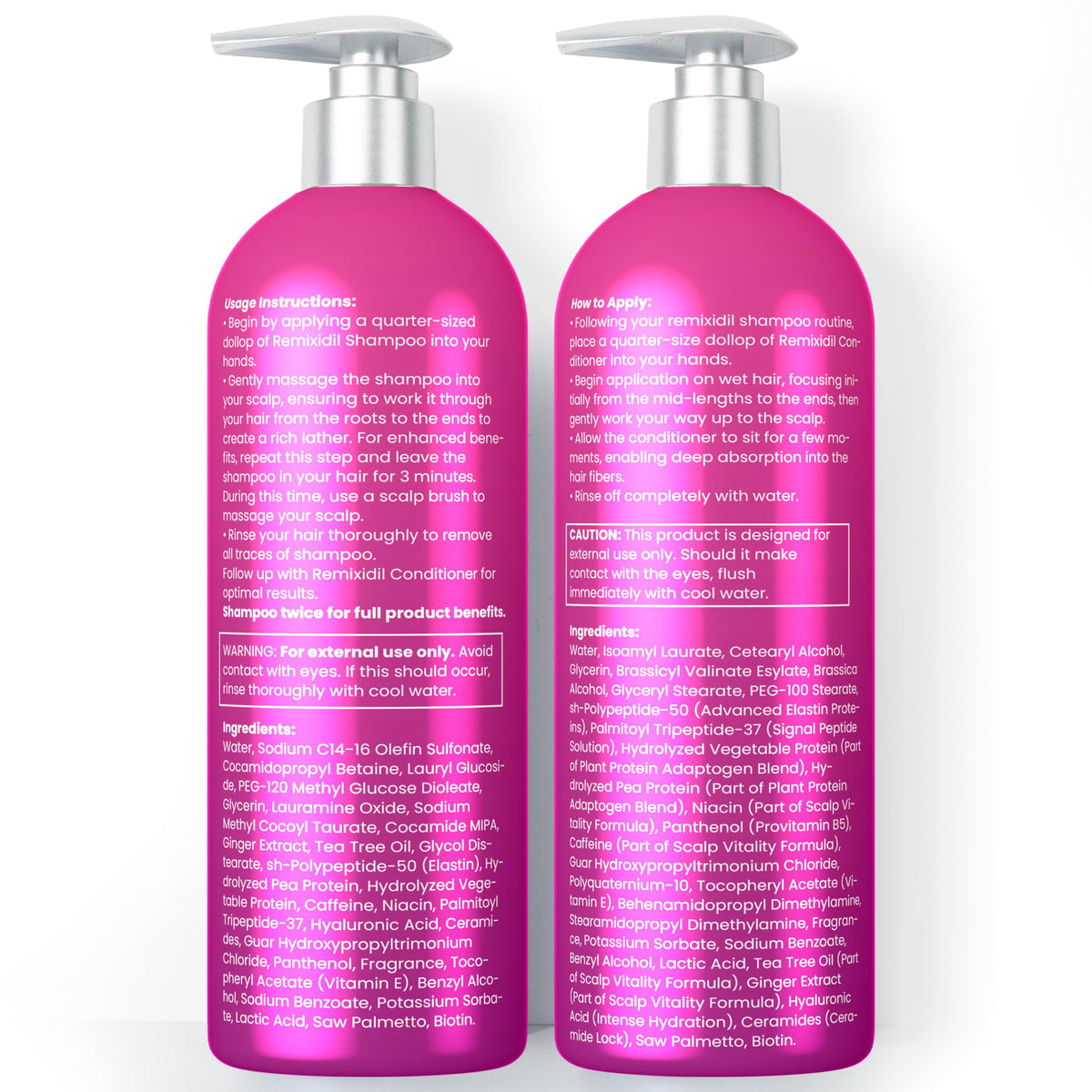 Rida Hair duo set on surface shows complete thinning-hair support kit.