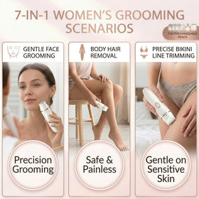 Ridanstian 7-in-1 eyebrow trimmer for shaping brows with comfort
