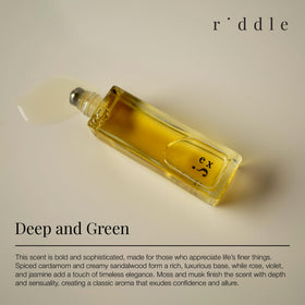 Riddle Ex Roll-On Perfume packaging designed for portability