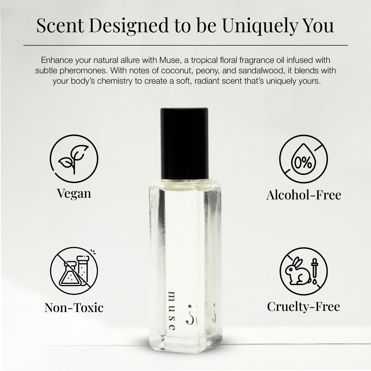 Riddle Oil Muse Roll On on wrist for easy scent touch-ups