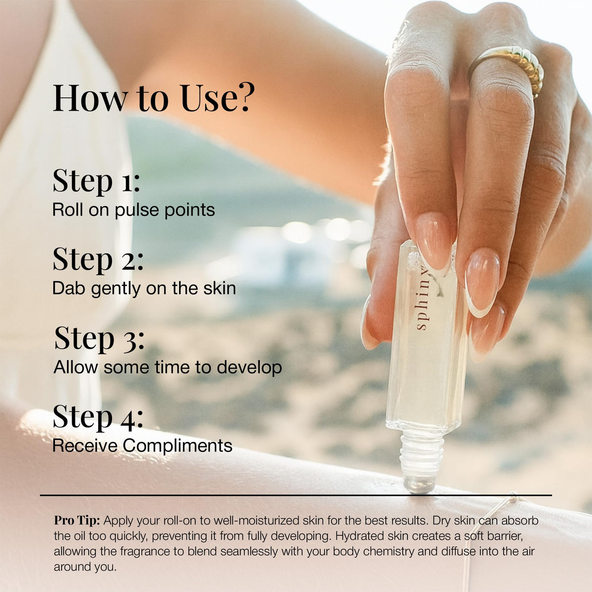Riddle Sphinx roll-on alcohol-free formula gentle on skin