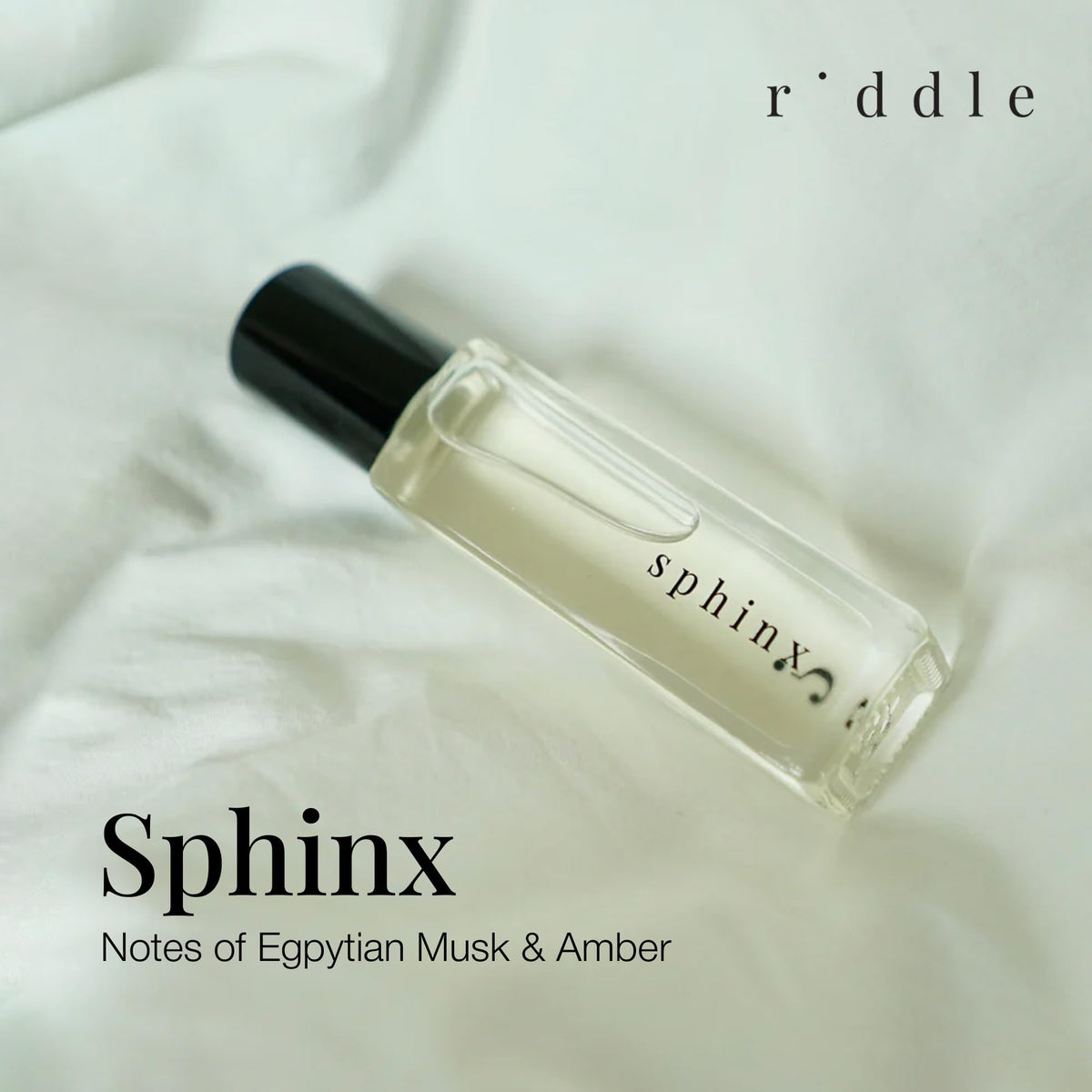 Riddle Sphinx roll-on premium fragrance in USA-made bottle