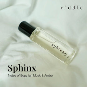 Riddle Sphinx roll-on premium fragrance in USA-made bottle