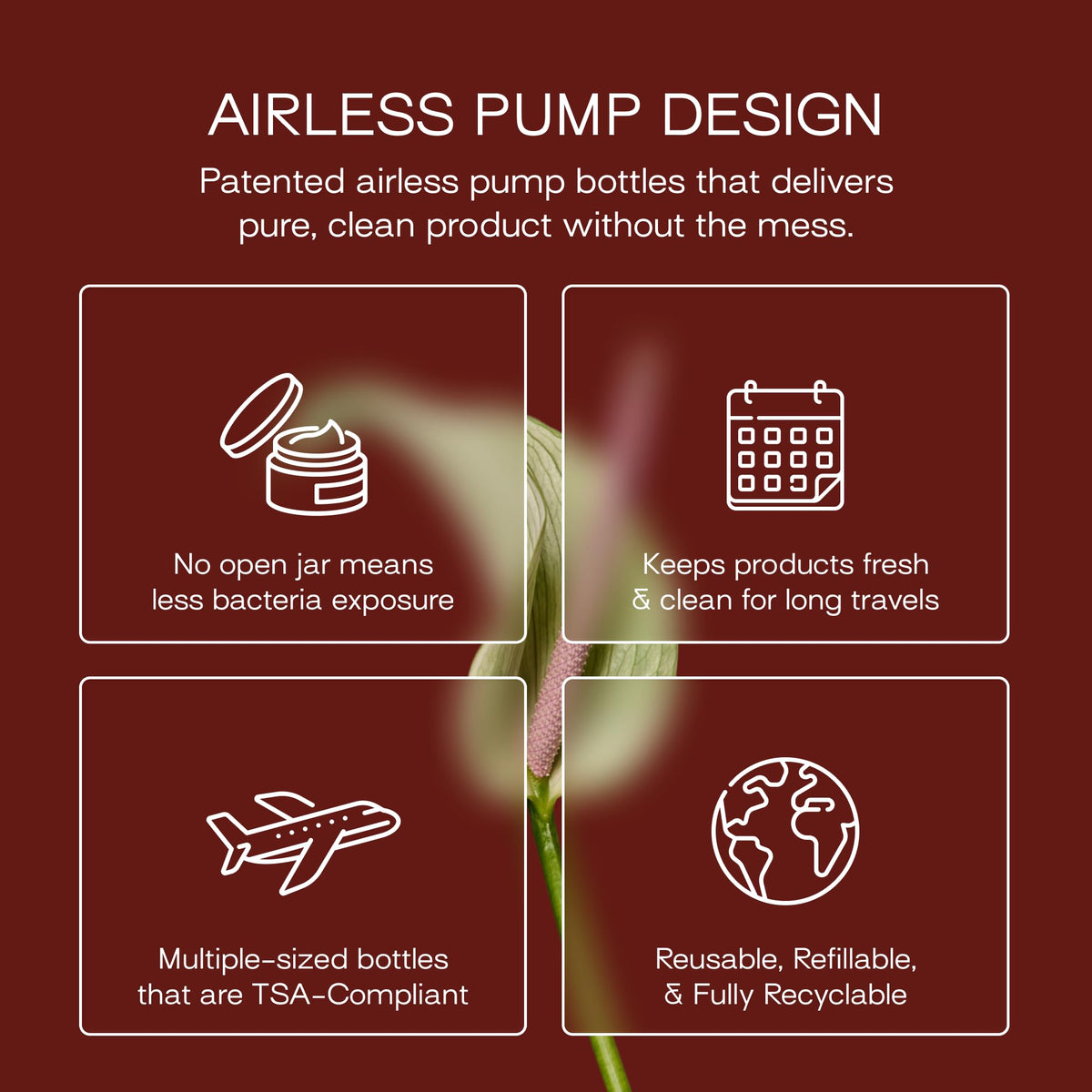 RIES TSA-compliant bottles fit carry-on liquid limits