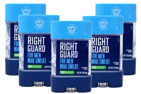 Right Guard Fresh clear gel bottle, fast-drying formula for all-day odor defense.