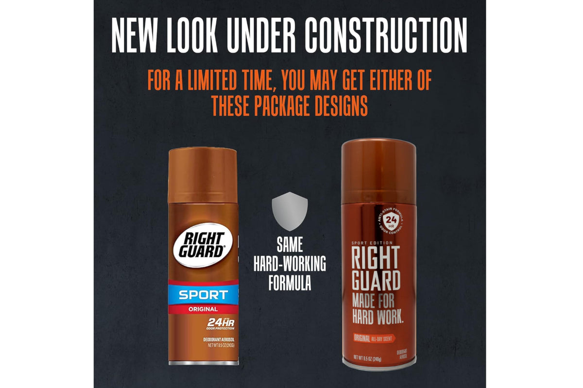 Right Guard Sport Original scent shown for active routines and workouts.