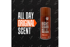 Right Guard Sport Original spray action demonstrates easy, even application
