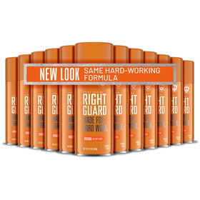 Right Guard Sport Original Scent deodorant spray bottle front view for all-day freshness