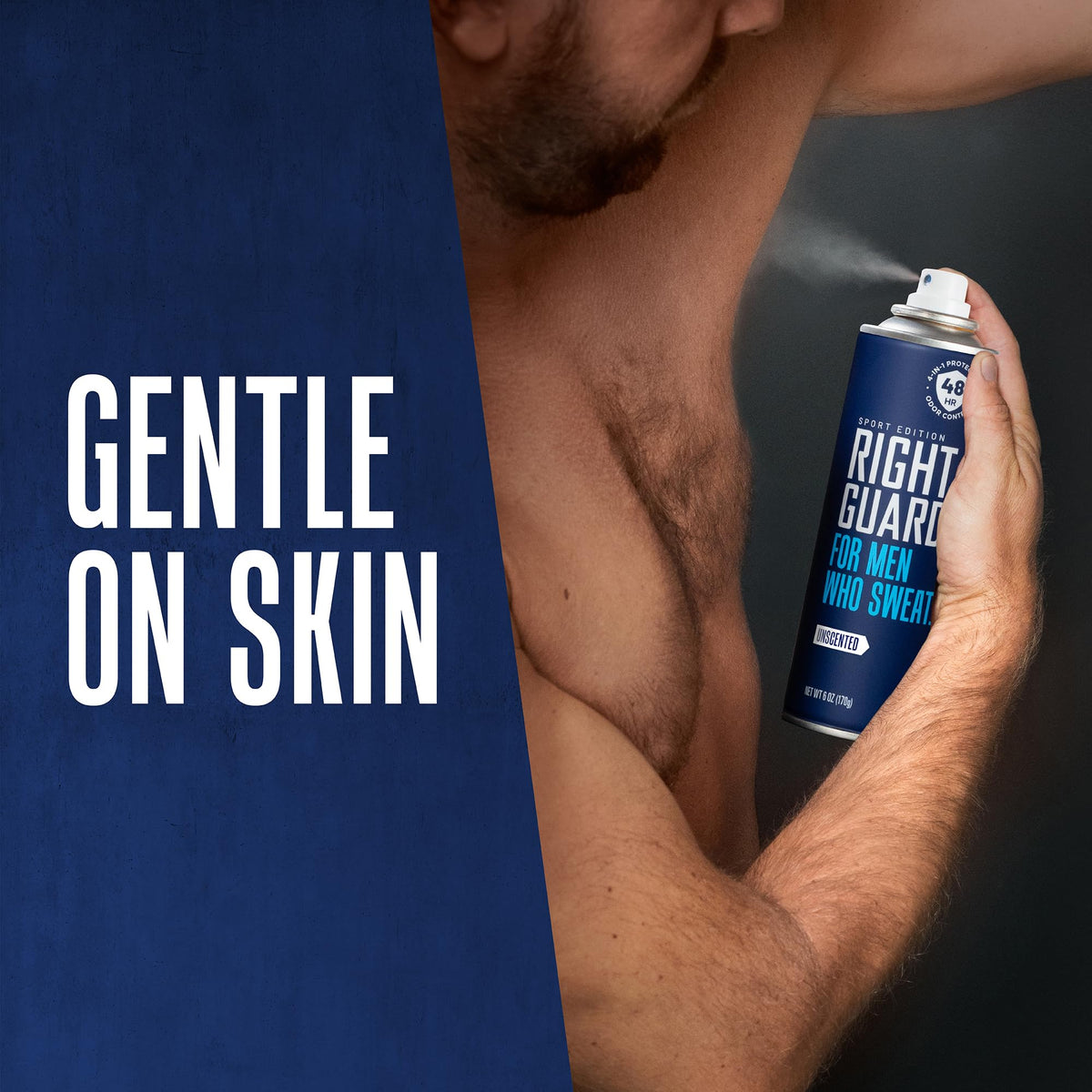 Right Guard Sport Unscented 12-pack bundle for gym and work days.