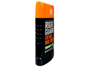 Right Guard Xtreme Defense Fresh Blast cap closeup highlights travel-friendly seal