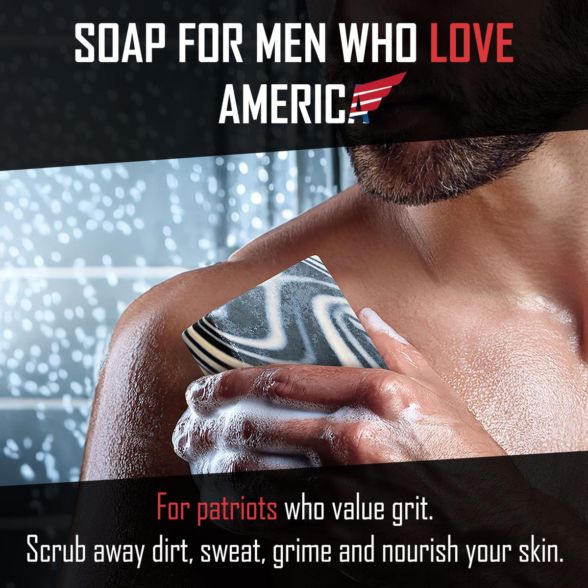 Right Wing Naturals masculine fragrance bar for daily routines and gym sessions.