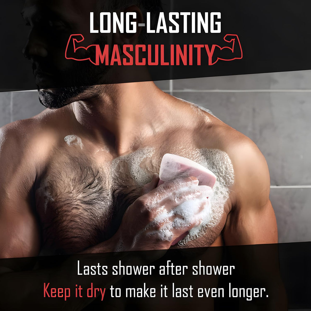 Right Wing Naturals Frontiersman bar soap label highlights natural formula.