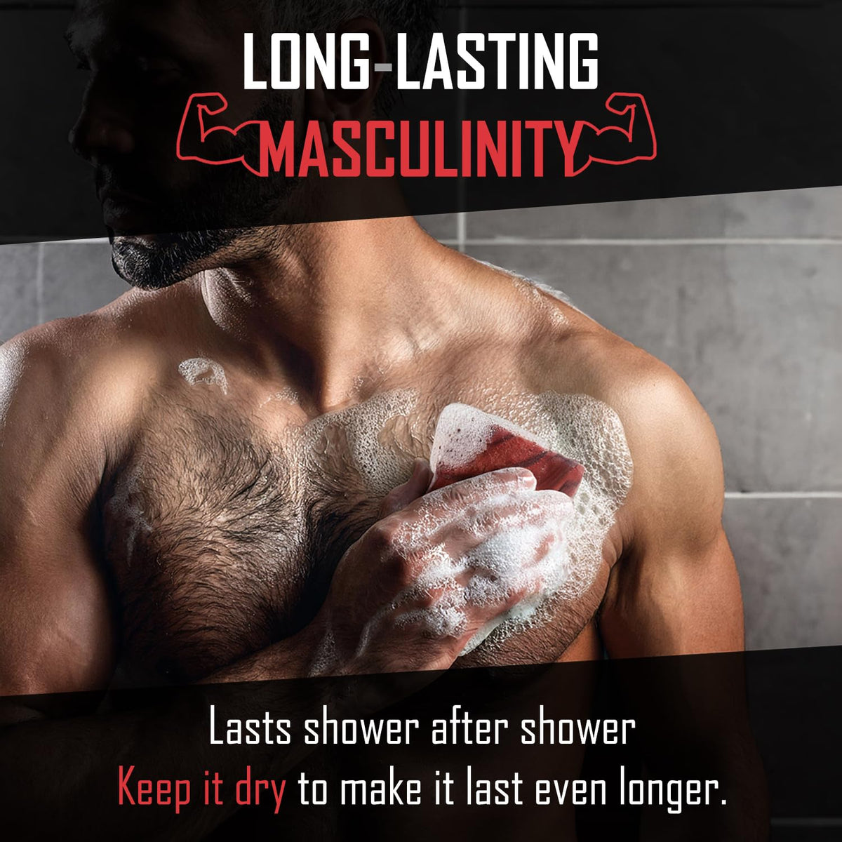 Right Wing Naturals natural scented men's soap for bold daily freshness.