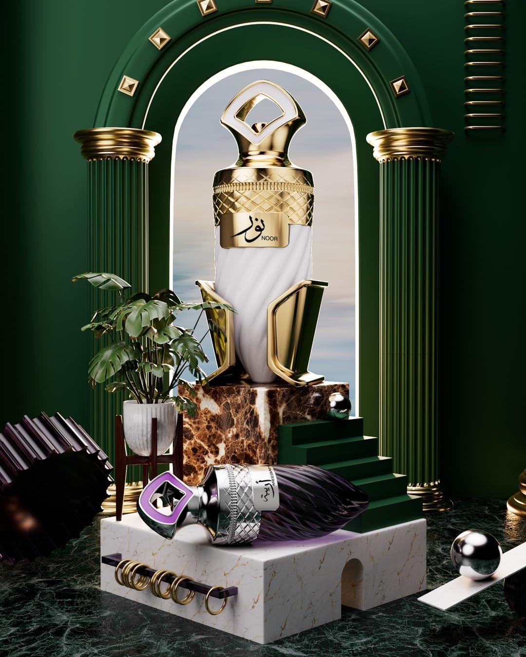 Riiffs Noor Extrait elegant ambience, suitable for daytime and evening wear.