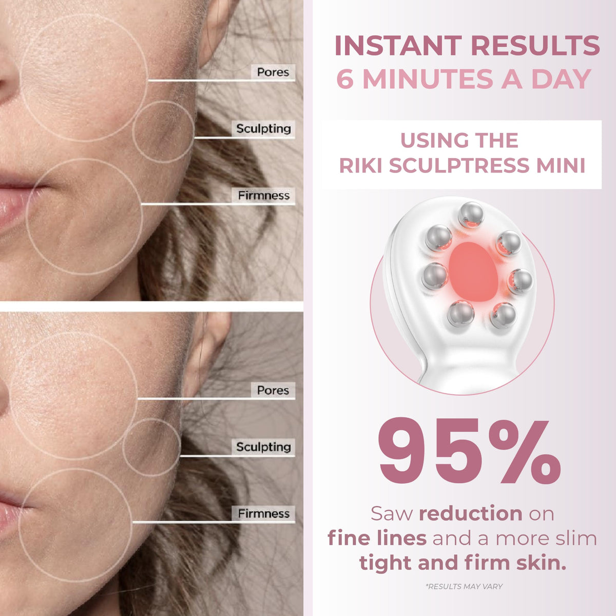 RIKI LOVES RIKI Sculptress Mini under-eye massage for refreshed look