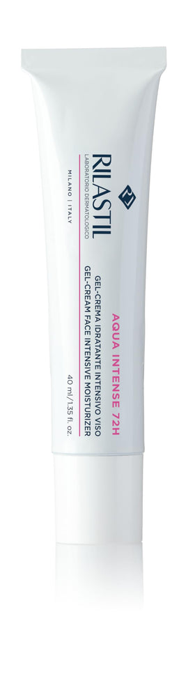 Rilastil Aqua Intense bottle demonstrates daily hydration support.
