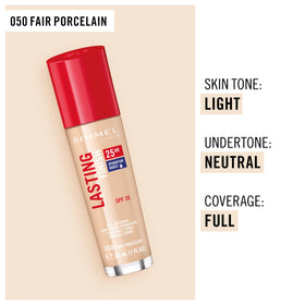 Rimmel Lasting Finish SPF 20 icon highlights sun protection