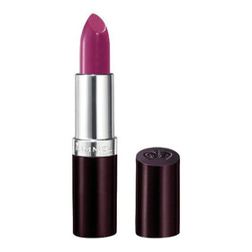 Rimmel London Amethyst Shimmer lipstick 3-pack application shot with creamy glide for daily wear