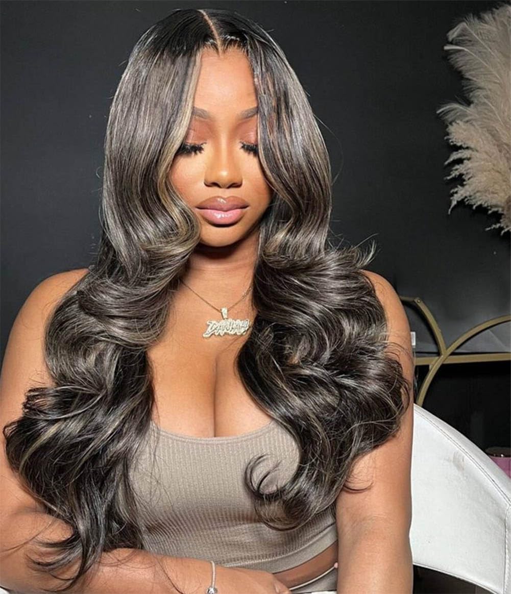 Rina Upgrade wig 210% density with body wave texture for voluminous styling