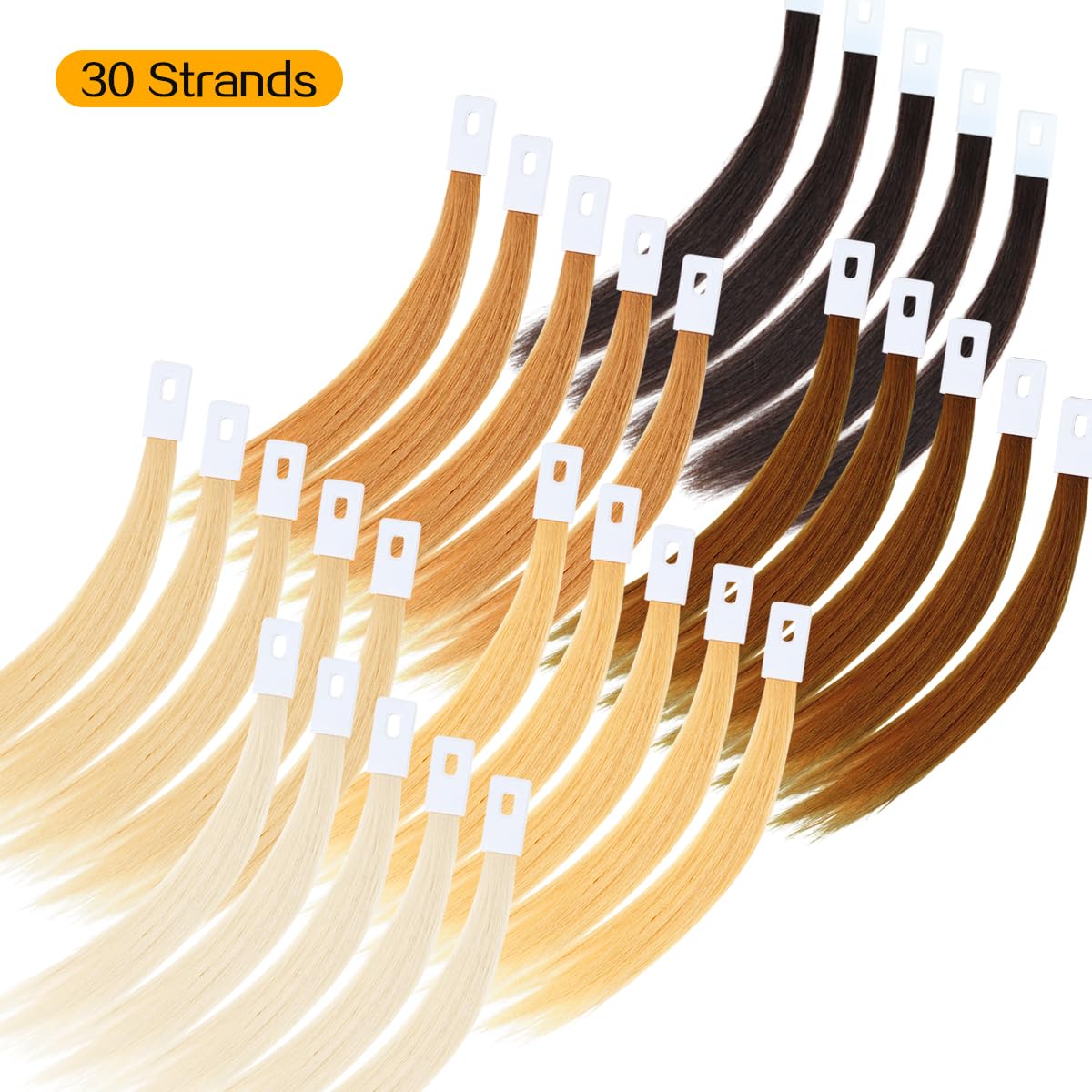 RINBOOOL Hair Swatches Medium Blonde: education aid for practicing color formulations