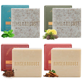 Rinse & Robust gift set front view, ideal for outdoor grooming gifts