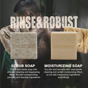 Rinse & Robust travel-friendly packaging fits a gym bag