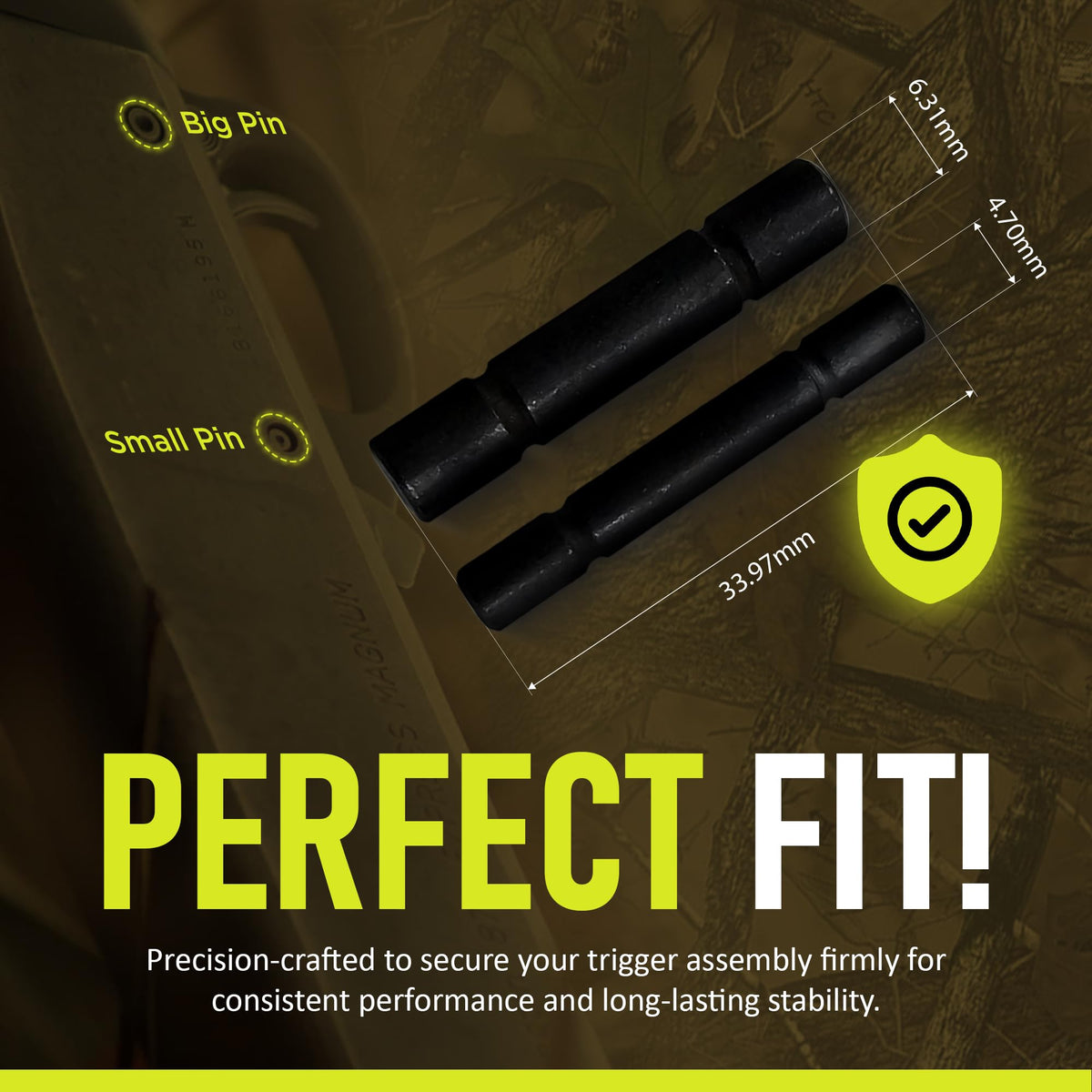 Riot Balls secure pin retention ensures stable alignment during assembly.