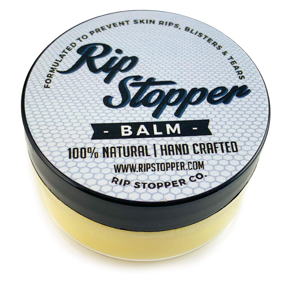 Rip Stopper Balm gymnastics front label shows natural hand care for training.