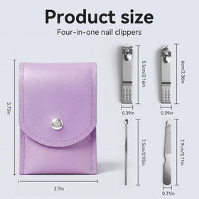 RISESAILS professional stainless steel nail clippers for precise clean cuts.