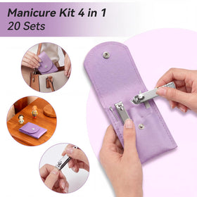 RISESAILS elegant purple leather case protects tools during travel.