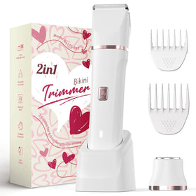 Risina bikini trimmer front view for quick body grooming on the go.