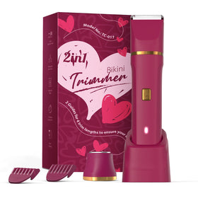 Risina electric bikini trimmer dual head for precise body shaping and grooming.