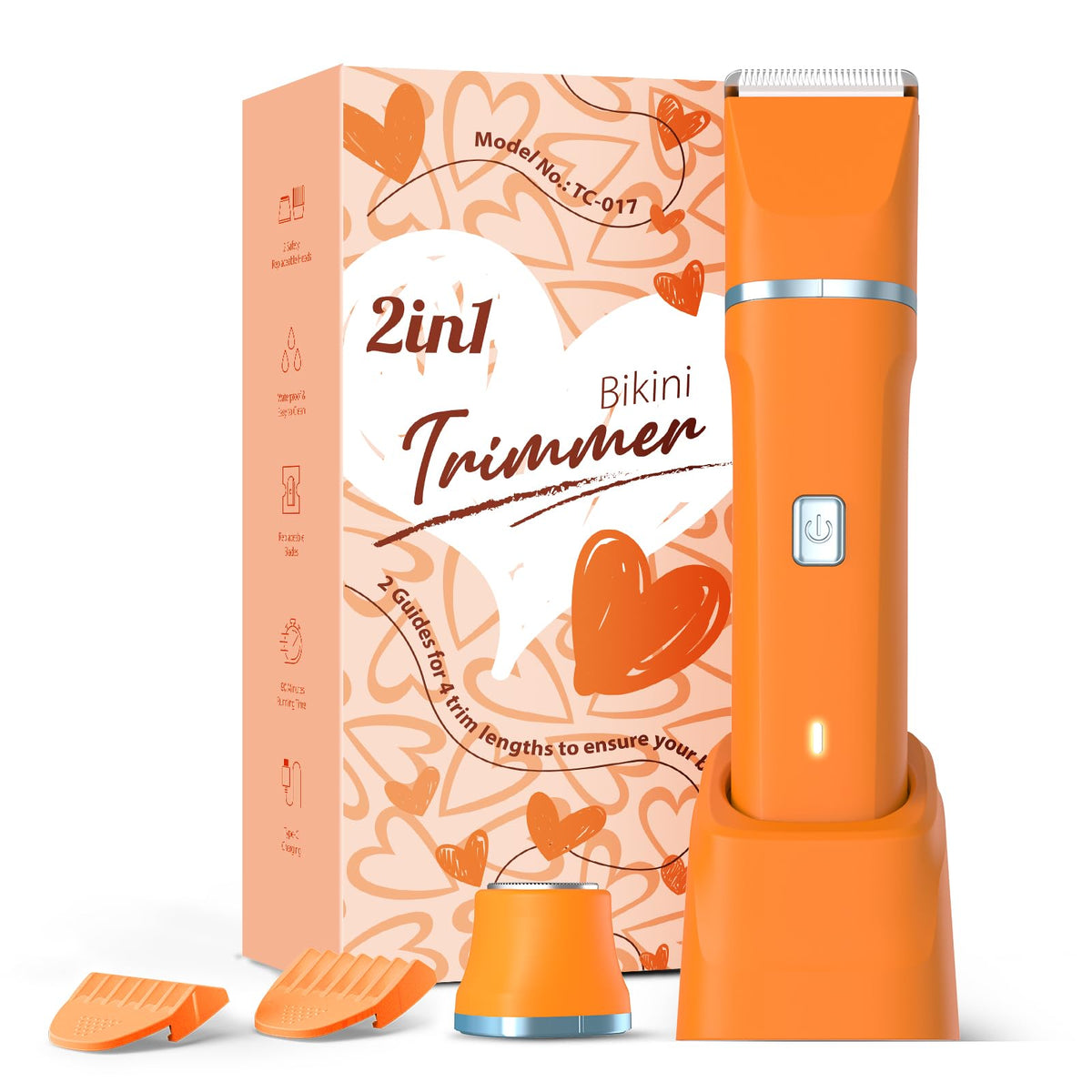 Risina electric razor in wet-dry mode for both genders, delivering smooth skin